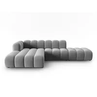 Micadoni Ecksofa Lupine, modular offen 5-Sitzer grau 299 cm x 70 cm x 177 cm