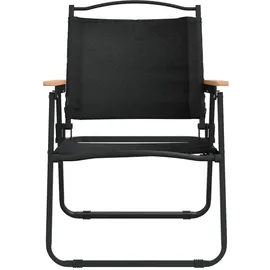 vidaXL Campingstuhl 2er Set Schwarz