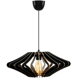 WellHome Deckenlampe 55cm in Schwarzem Design Engel
