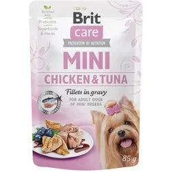 Brit Care Mini Hähnchen & Thunfischfilets in Soße 85g