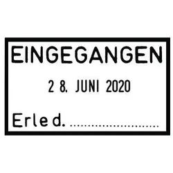 TRODAT Datumstempel mit Text 'Eingegangen' 2910/C9