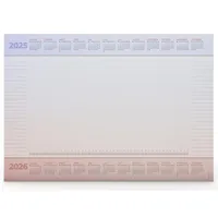 Schreibtischunterlage "Desktop Assistent AMBIENT" aus Papier DIN A2 | Kalendarium, viele hilfreiche, praktische Features | 25 Blatt | Notiz Unterlage | mit extra Kalenderblatt (Motiv Farbverlauf)