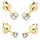 Elli Ohrstecker Set 925 Sterling Silber Weiß 2er Set