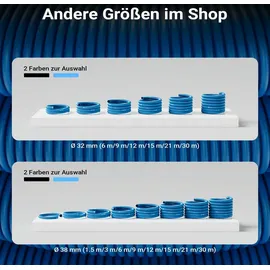 Mèrlett Poolschlauch Blau 21 m