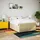 vidaXL Boxspringbett mit Matratze Creme 140x200 cm Stoff