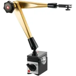 HG Hydraulisches Magnet-Messstativ (mit Fuß) mit hydraulischer Feineinstellung am Fuß, Ausladung: 400 mm