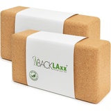 BACKLAxx® Yoga Block Kork Set 2 St