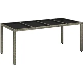 vidaXL Garten-Essgruppe 7-tlg. Grau