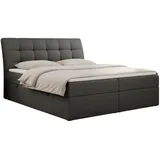 MKS Boxbett, DIEGOS 160/200 Dunkelgrau Kunstleder - H4