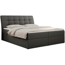 MKS Boxbett, DIEGOS 160/200 Dunkelgrau Kunstleder - H4