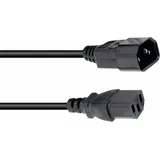 Omnitronic Kaltgeräte Verlängerung 3x0,75 1,5m sw