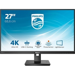 Philips 279P1/00 27" UHD IPS VERFÜGT über USB-C/DP/HDMI PD 65W (3840 x 2160 Pixel, 27"), Monitor, Schwarz
