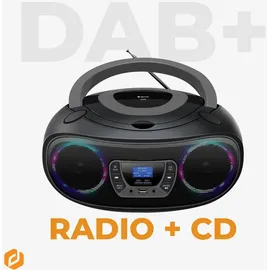 Denver TDB-212GR DAB+ DAB, FM, AUX, USB, Bluetooth, CD, Schwarz, Grau