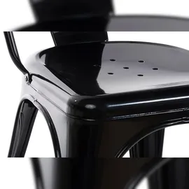 CLP 4er Set Stühle Benedikt schwarz