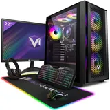 Vibox VI-61 Gaming PC - 22 Zoll Set Komplett - AMD Ryzen 3200GE 4GHz - Radeon Vega 8s - 16GB RAM - 1TB SSD - Windows 11 - WiFi