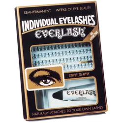 Everlash Wimpern short schwarz mit Kleber