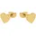 Amor Ohrstecker Herzen gold Edelstahl onesize