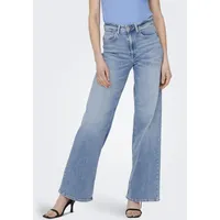 Only High-waist-Jeans »ONLMADISON BLUSH HW WIDE DNM CRO371 NOOS« ONLY Light Blue Denim