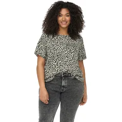 Carmakoma by Only Damen T-Shirt CARVICA Grüngrass Animal Clash 15218353 42