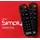 Superior Simply Numeric Universal Grosstastenfernbedienung für 2 Geräte - Universal-tv-fernbedienung 17x4,8x1,5cm Schwarz -