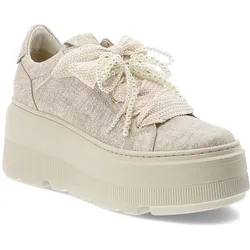 Goldene Sneakers Chebello Plateauschuhe, 38