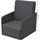 vidaXL Schlafsessel Ausziehbar 59,5 x 72 x 72,5 cm Dunkelgrau