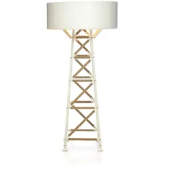 Construction Lamp Floor M, schwarz/ weiß