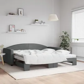 vidaXL Tagesbett 100 x 200 cm Dunkelgrau