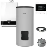 Buderus GB192i.2-50, W50 (E), Gas-Brennwertgerät, weiß, Speicher ESU300, 300 l