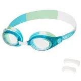 NILS AQUA Schwimmbrille Sportbrille Schwimmbrille, (Spar-Set, 1-St., Leistungssport), tauschen und schwimmen bunt|grün NQG870AF Blau