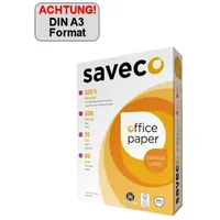 Saveco Kopierpapier Orange 100000006 A3 80g weiß 500 Blatt