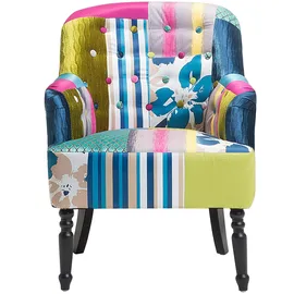 Beliani Sessel Bilijani Patchwork 65 x 86 x 57 cm Mehrfarbig