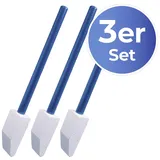 Maximex Toilettenreiniger Spezial, 3er Set, mit abgeschrägten Bimsstein und Holzgriff