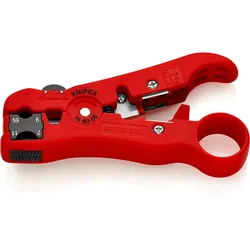 KNIPEX Abisolierwerkzeug für Koaxial- und Datenkabel 125 mm - 166006SB