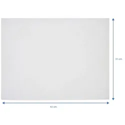 1000 Stk. Weißes Antihaft-Papier (31x42cm) Ref FWG/BCO