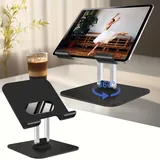 JOYIT Tablet Halterung, Verstellbarer Tablet Ständer, Super Stabil iPad Ständer, Tablet Halter für iPad Air Mini 7 Galaxy Pro 12.9 und Alle Geräte von 4-12,9 Zoll (Schwarz)