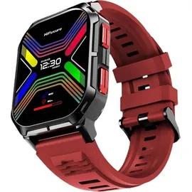 Hifuture Ultra3 BT 41 mm Kunststoffgehäuse rot Sportarmband rot One Size