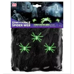 Phosphoreszierende Spinnen mit Spinnennetz - 50 g