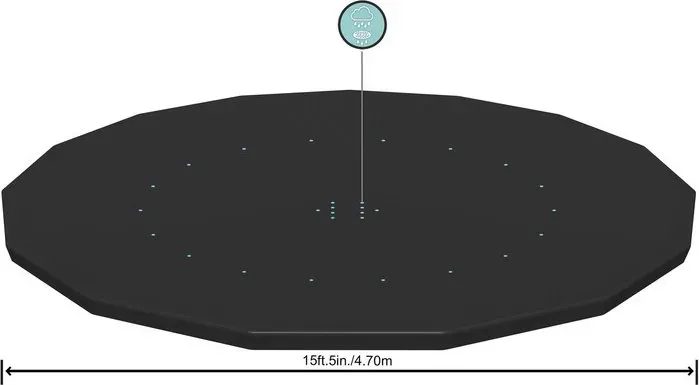 Bestway® 15'/4.57m Round Pool Cover