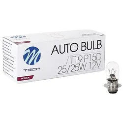 Glühlampe M-TECH T19 25/25W P15d-25-1 12V
