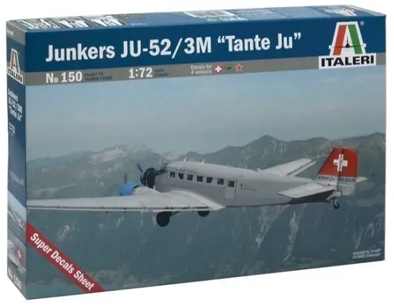 Italeri: Junkers JU-52 3/m TAN Flugzeugmodell, 1:72
