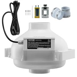 Vevor 98-114 mm Radon-Lüfter-Installationskit