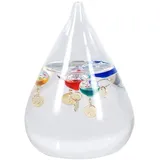 Galileo -Thermometer Gota de Cristal 11 cm für Außen- oder Innen-, Analog-, schwimmende Kugeln