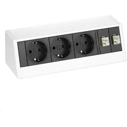 EVOline R-Dock Data Small 3-fach Steckdose, weiß