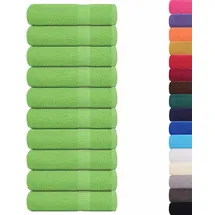 vidaXL Duschtuch 70 x 140 cm apfelgrün 10 St.