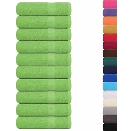 vidaXL Duschtuch 70 x 140 cm apfelgrün 10 St.
