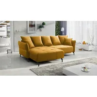 Fun Möbel Ecksofa Schlafsofa Sofa SADIE Stoff Element, Ottomane