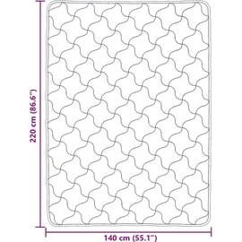 vidaXL Sommerdecke Rosa 140 x 220 cm Mikrofaser und Teddy-Fleece