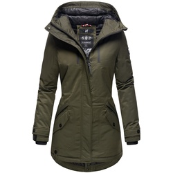 NAVAHOO Damen sportlicher Wintermantel Winter Kurzmantel mit Kapuze Avrille