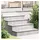 vidaXL Riffelblech Treppe Tritt Rechtwinklig 4 St. Silber 70 x 30 cm
